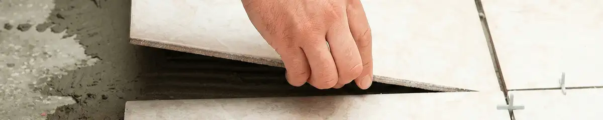 Professional installing ceramic tile floors in Boston, MA