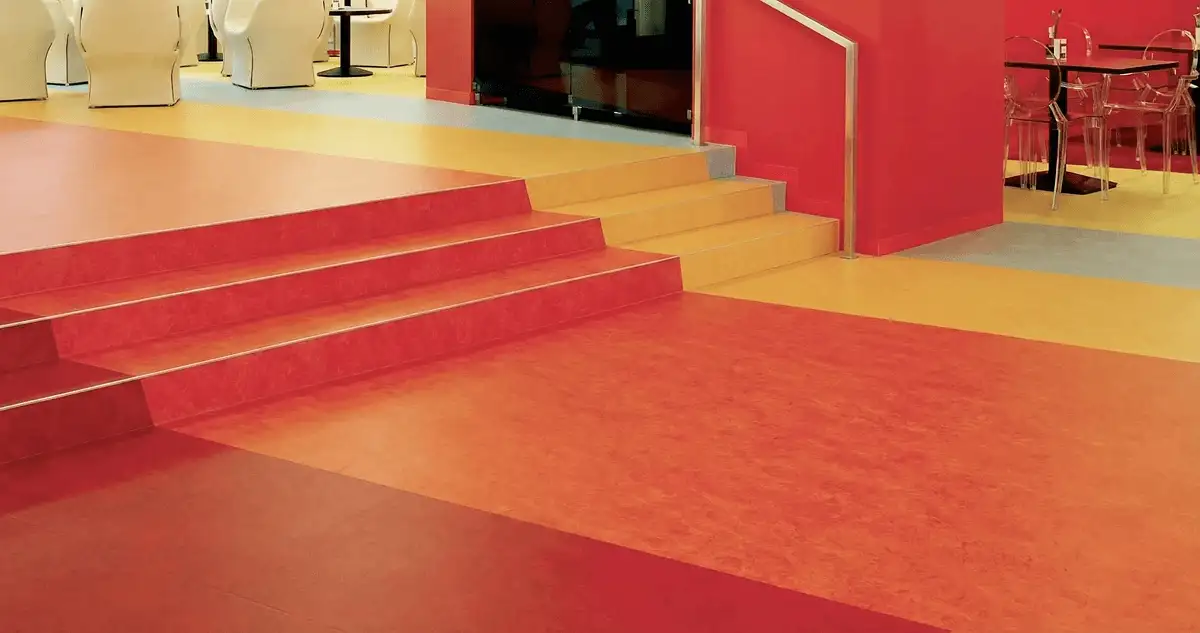 Snack bar with beautiful professionally installed linoleum flooring in Boston, MA