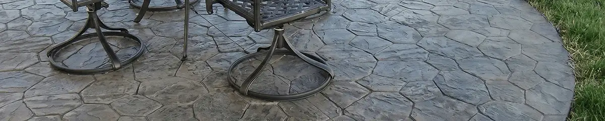 Garden relaxation area with professionally installed stone flooring in Boston MA